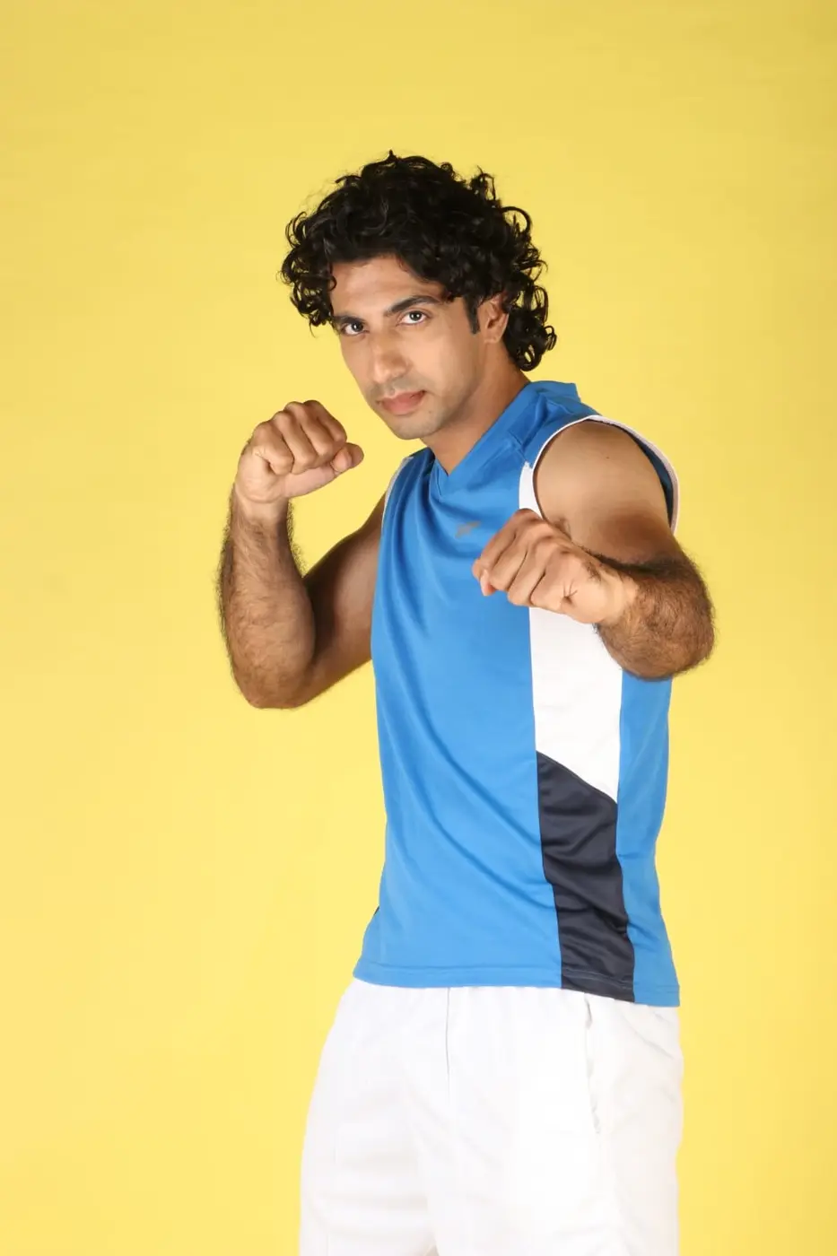 Vikram Singh Rathore in a boxing guard